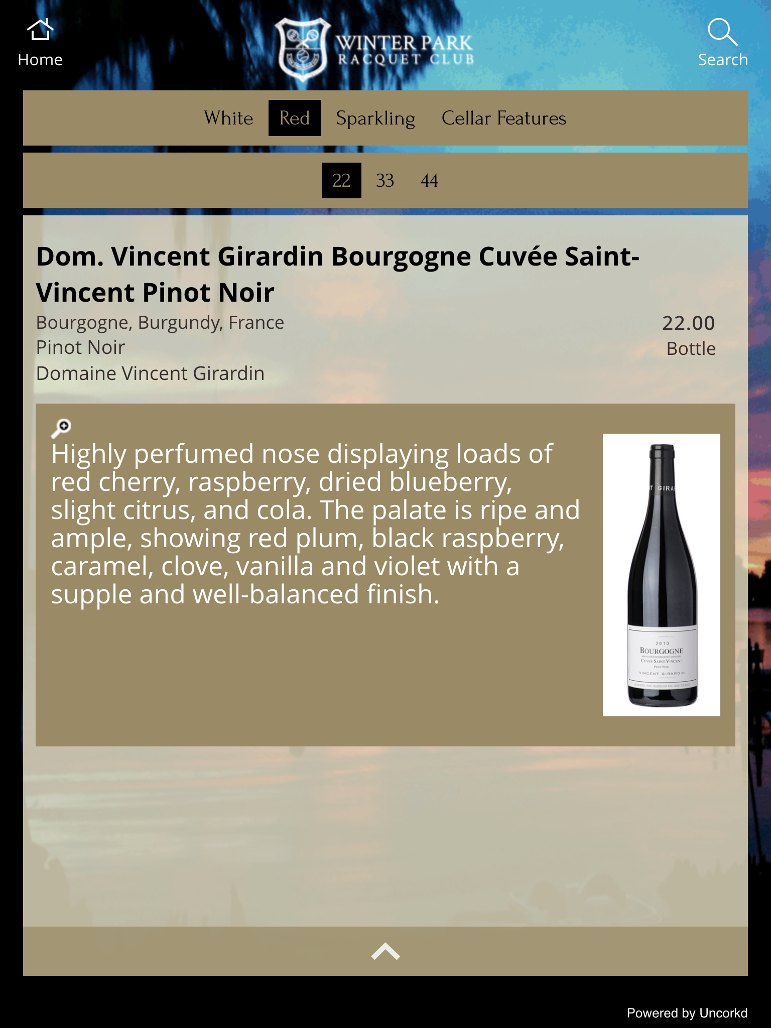 Item description page example 1