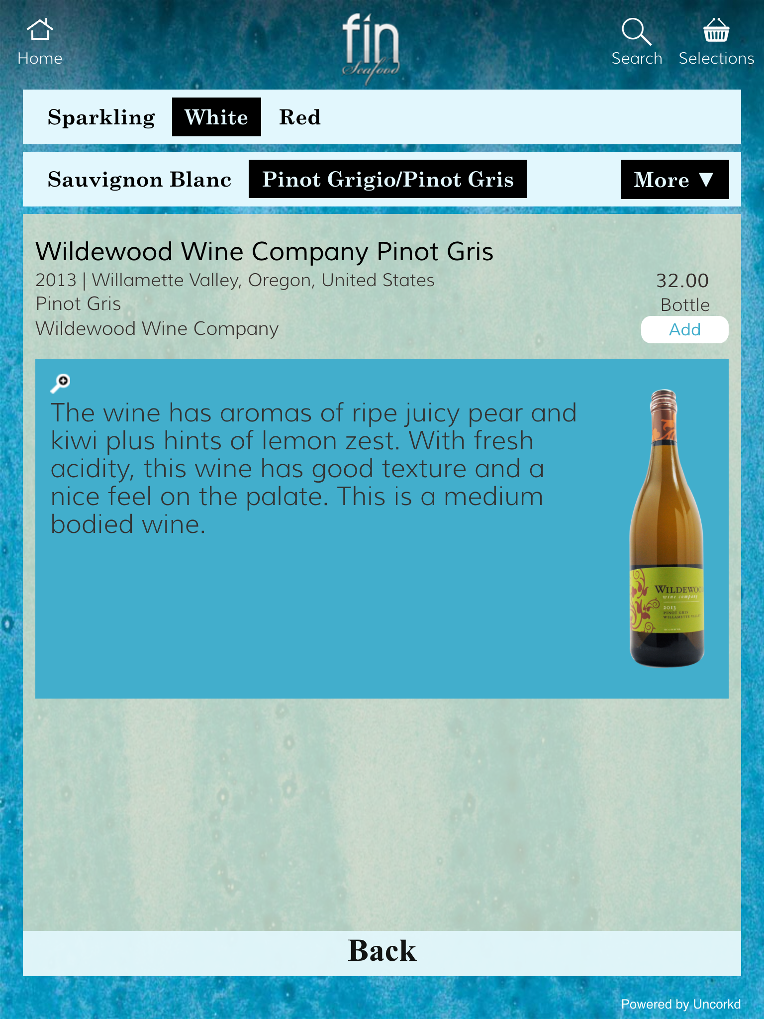Item description page example 2
