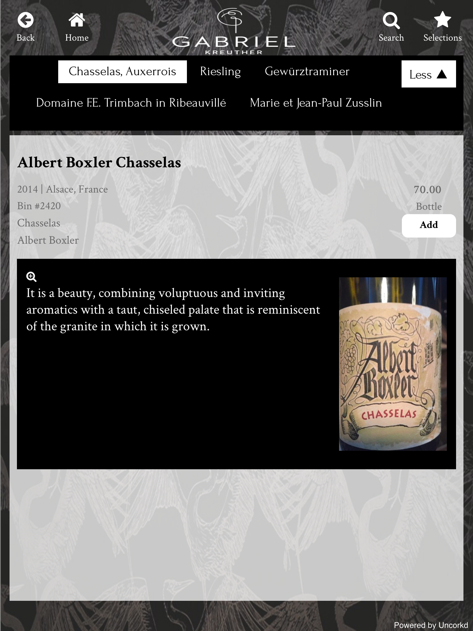 Item description page example 5