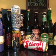 A selection of craft beers