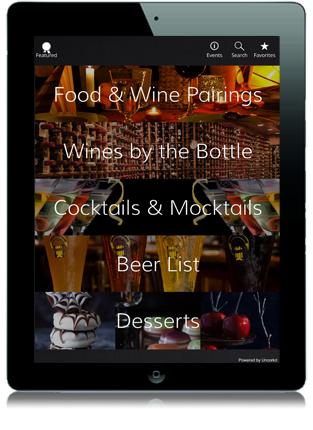 Uncorkd iPad Wine List and Digital Menu For Restaurants