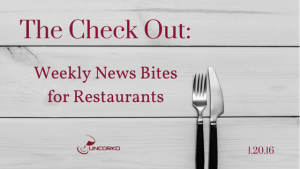 The Check Out: Weekly Restaurant and Wine News