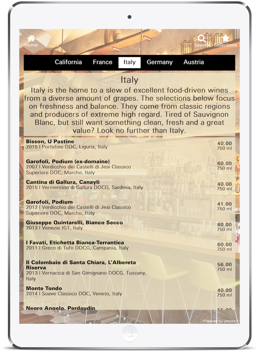 Uncorkd Customer Spotlight: The County Bench Wine Digital Menus