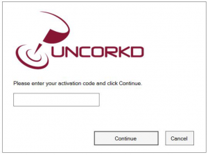 Uncorkd Micros Activation Screen