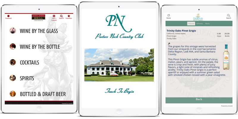 Country Club iPad Display