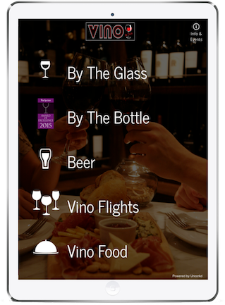 iPad Wine List Digital Restaurant Menu